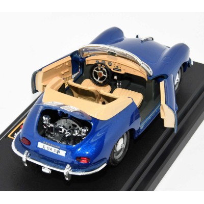COCHE A ESCALA BURAGO METAL PORSCHE 356B CABRIO 1961