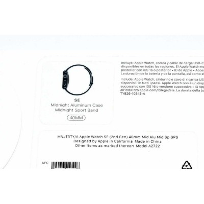 APPLE WATCH SE SERIES 2 40MM ALU GPS APPLE WATCH SE SERIES 2 40MM ALU GPS