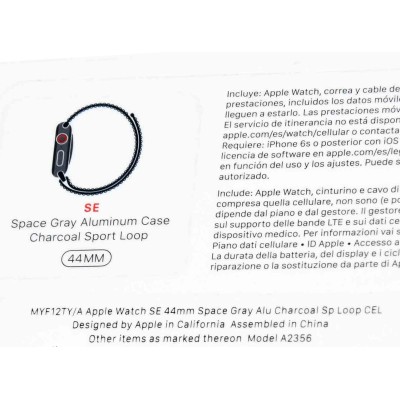 APPLE WATCH SERIES SE 44MM ALU CEL NEGRO APPLE WATCH SERIES SE 44MM ALU CEL NEGRO