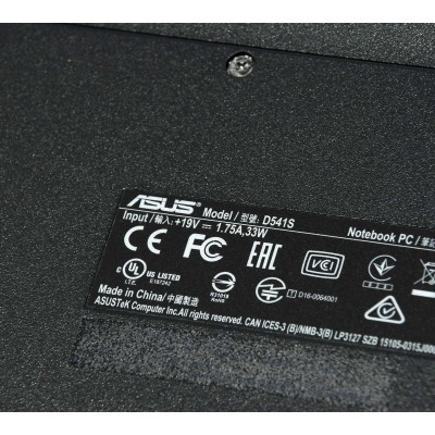 PORTATIL ASUS D541S / INTEL CELERON N3060 1.6GHZ / 4GB RAM / 500GB HDD