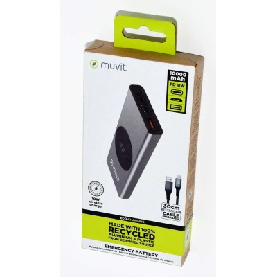 POWER BANK MUVIT 10000MHA 10W POWER BANK MUVIT 10000MHA 10W