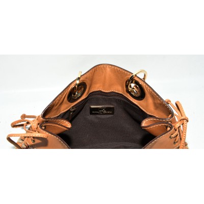 BOLSO DE TELA Y CUERO CAROLINA HERRERA BOLSO DE TELA Y CUERO CAROLINA HERRERA